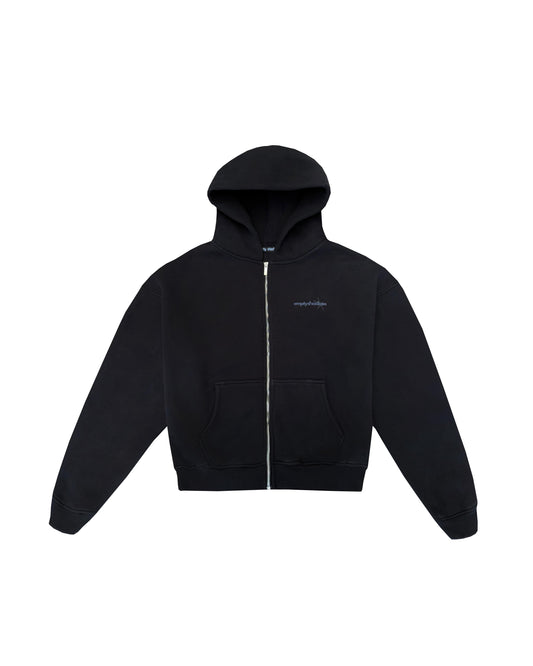 BLACK ZIP-JACKET
