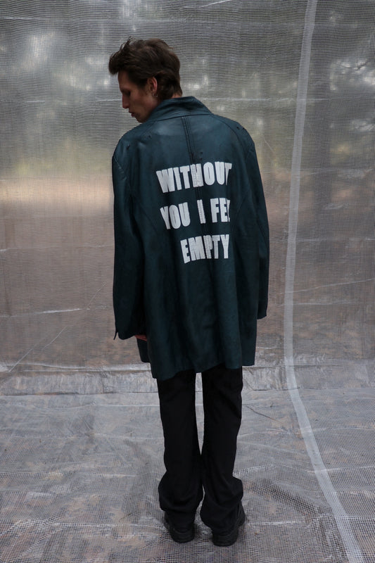 1 of 1 Blue Leather Jacket